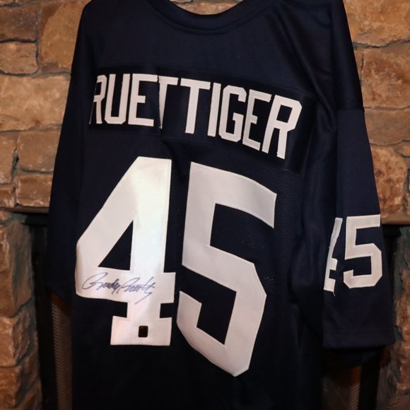 Rudy Ruettiger Signed Football Jersey Notre Dame - Picture 1 of 10